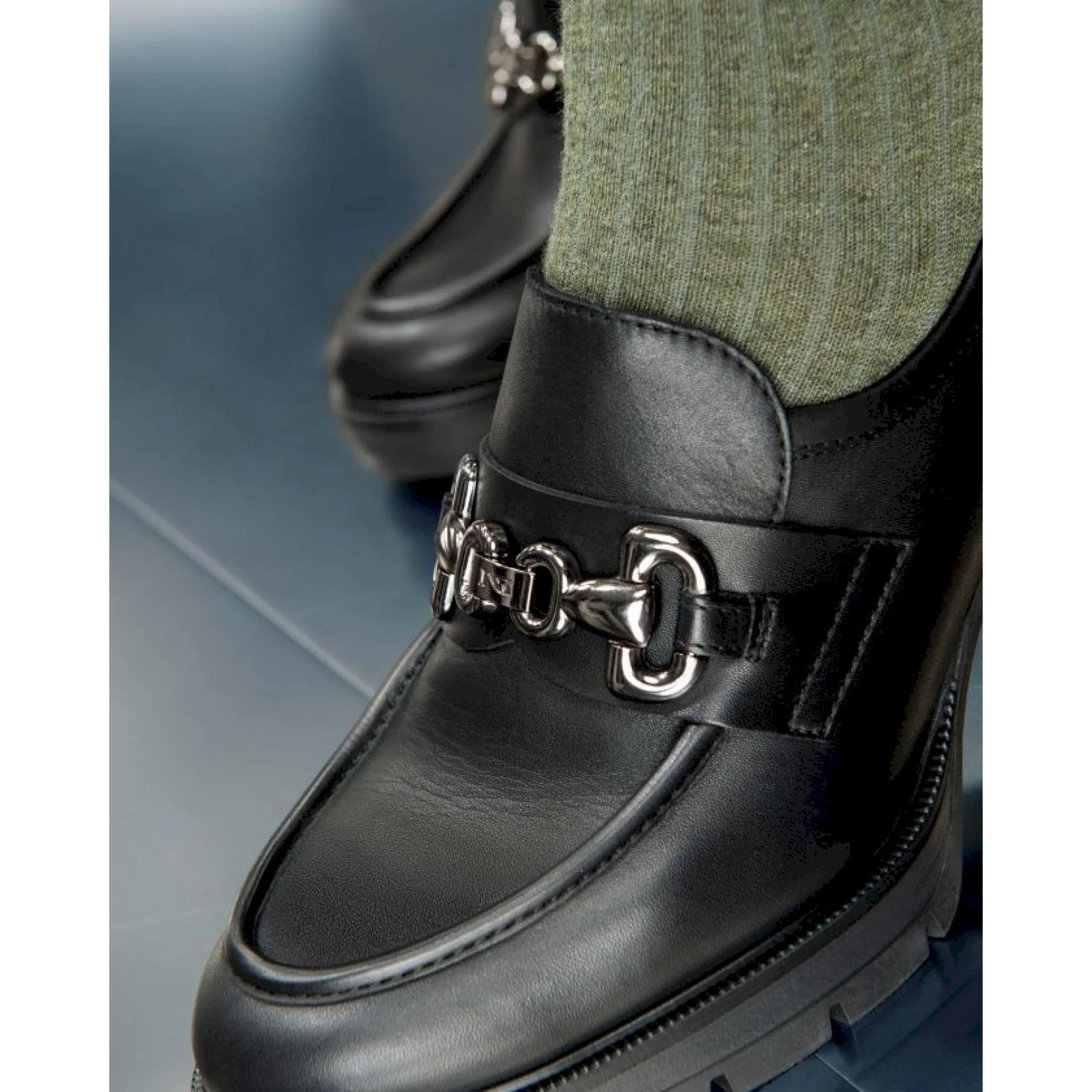 Mocassini donna in pelle - immagine 8