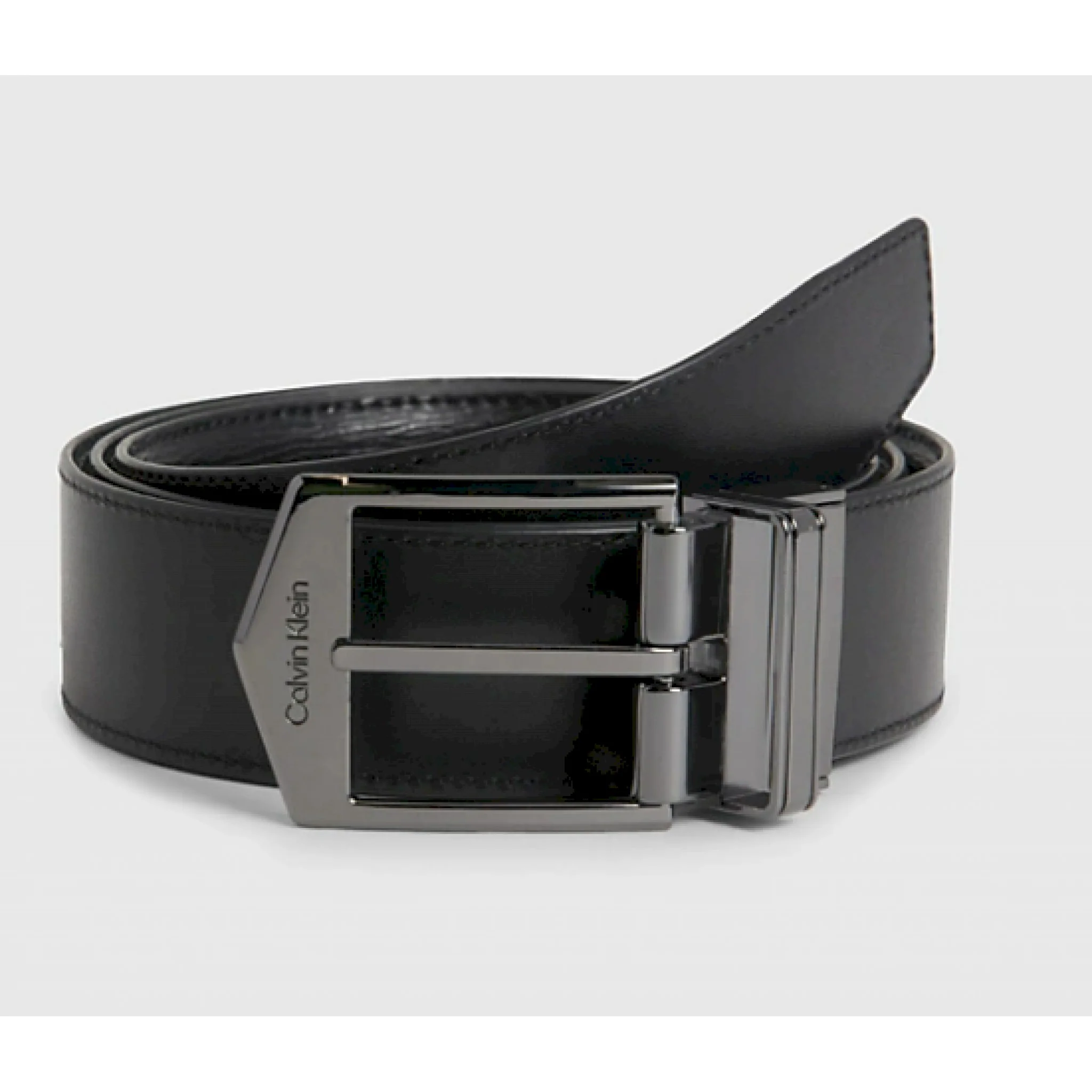 Calvin klein cintura double-face in pelle - immagine 3