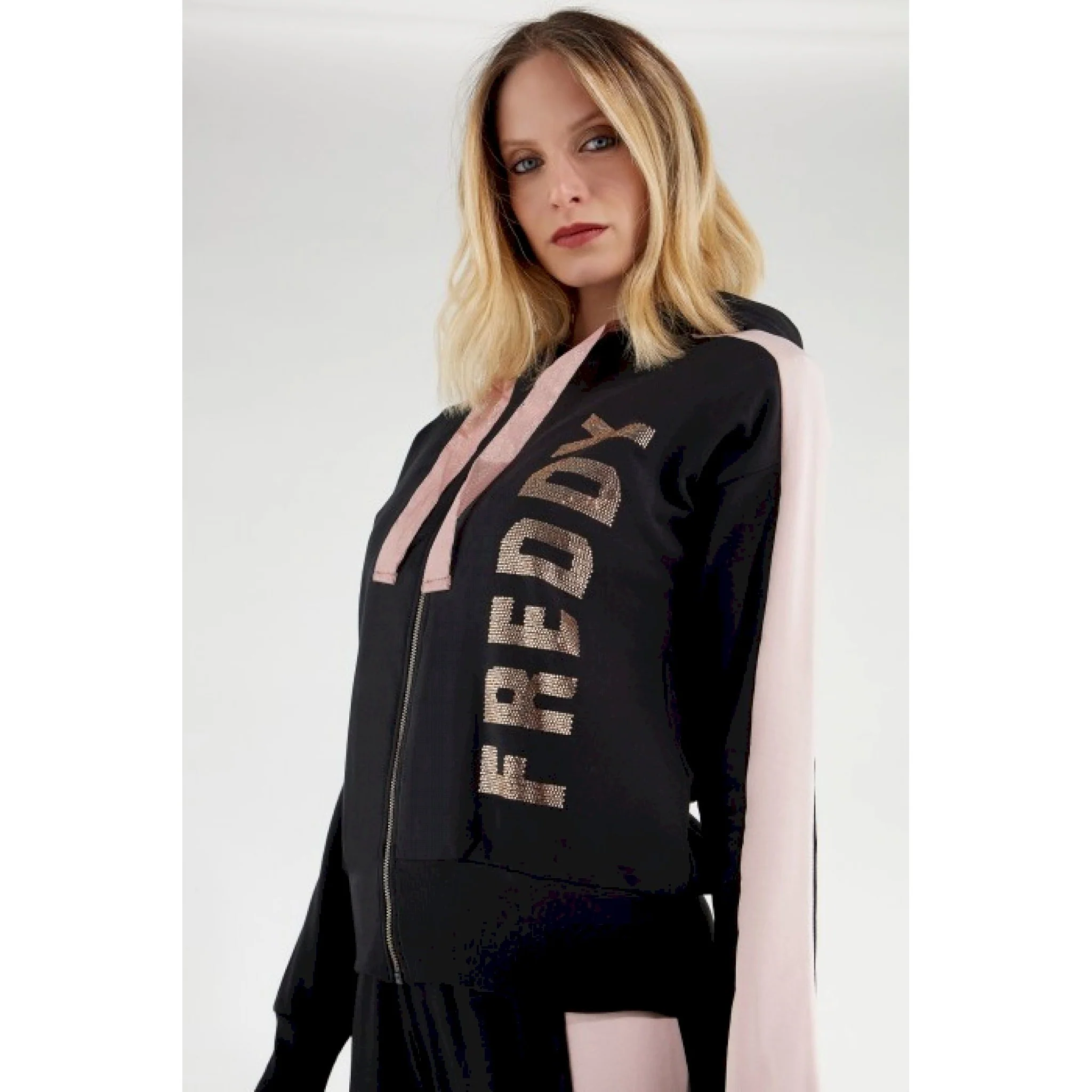 Freddy felpa capp.inserto raso - immagine 3