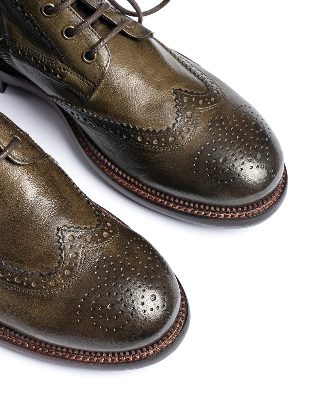 Stivaletti stringati in bufalo 37340/1 - immagine 7