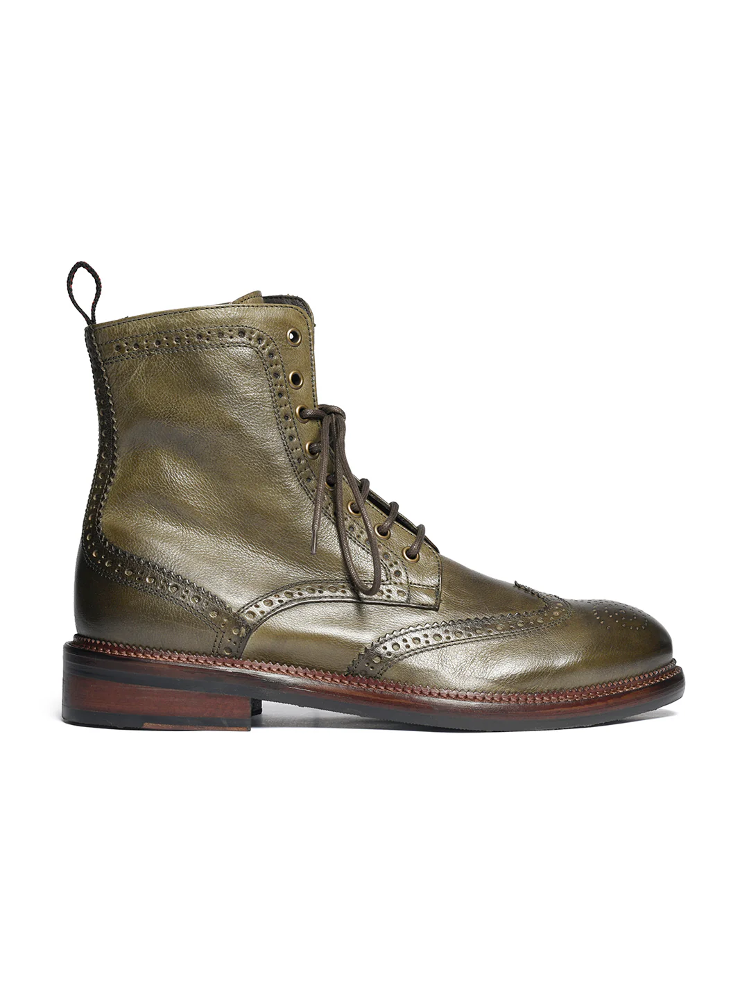 Stivaletti stringati in bufalo 37340/1 - immagine 2