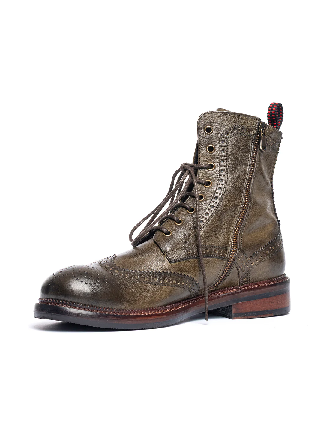 Stivaletti stringati in bufalo 37340/1 - immagine 4