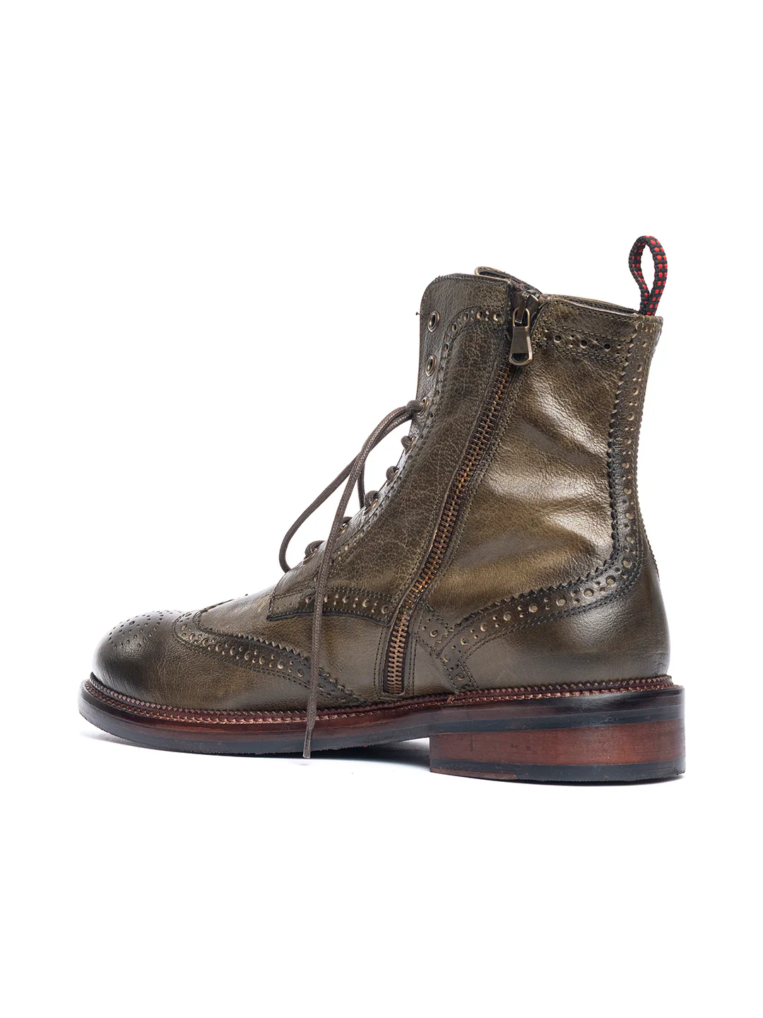 Stivaletti stringati in bufalo 37340/1 - immagine 5