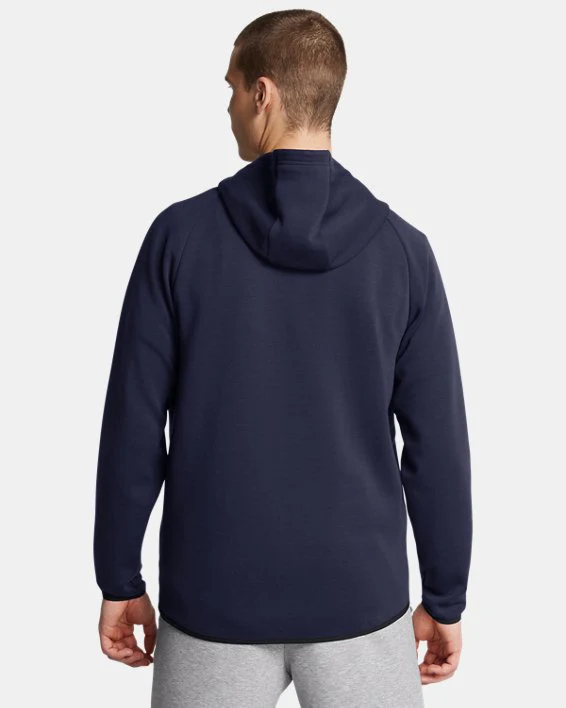 UNDER ARMOUR Unstoppable Fleece - Felpa con cappuccio Full-Zip da uomo 1389352-410 - immagine 3