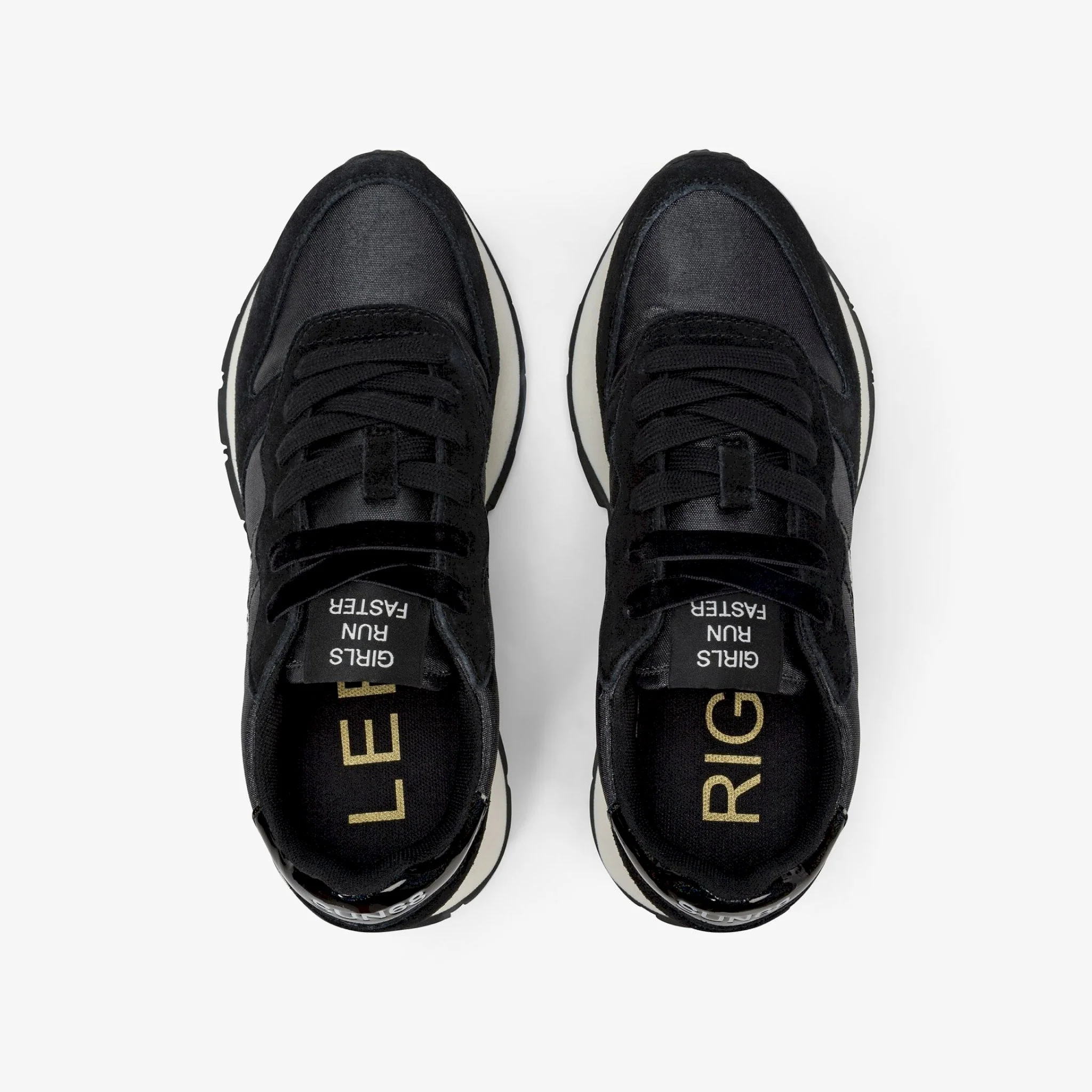 Sneaker ally bright in nylon e suede nero - immagine 5