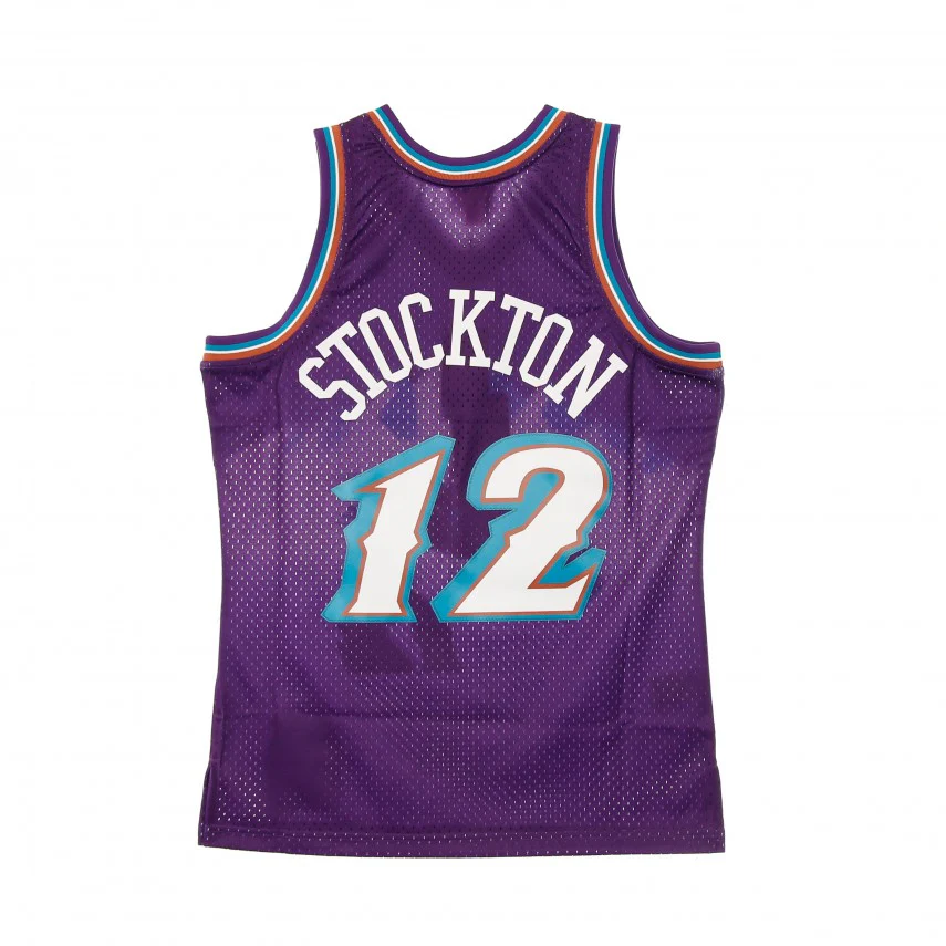 MITCHELL & NESS nba swingman jersey n.12 john stockton 1996-97 Utah Jazz SMJYGS18217 - immagine 3