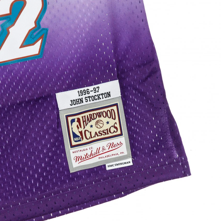 MITCHELL & NESS nba swingman jersey n.12 john stockton 1996-97 Utah Jazz SMJYGS18217 - immagine 4